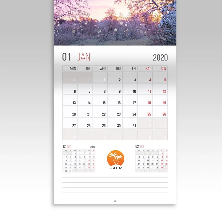 8.5x11 Calendars — illustrative concept
