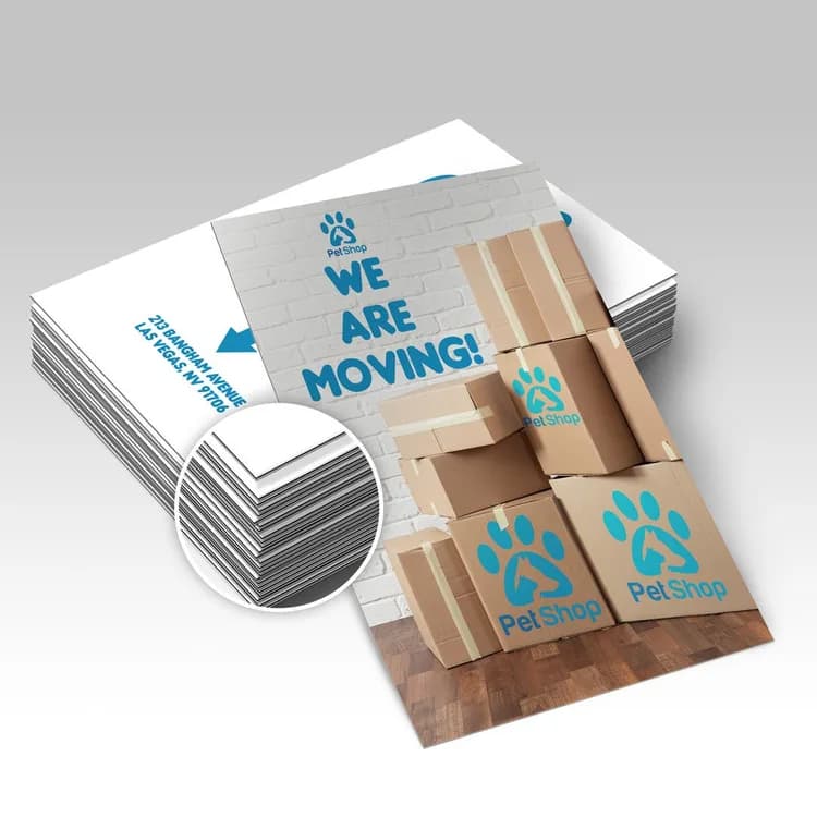 Black Edge Announcement Cards — illustrative concept