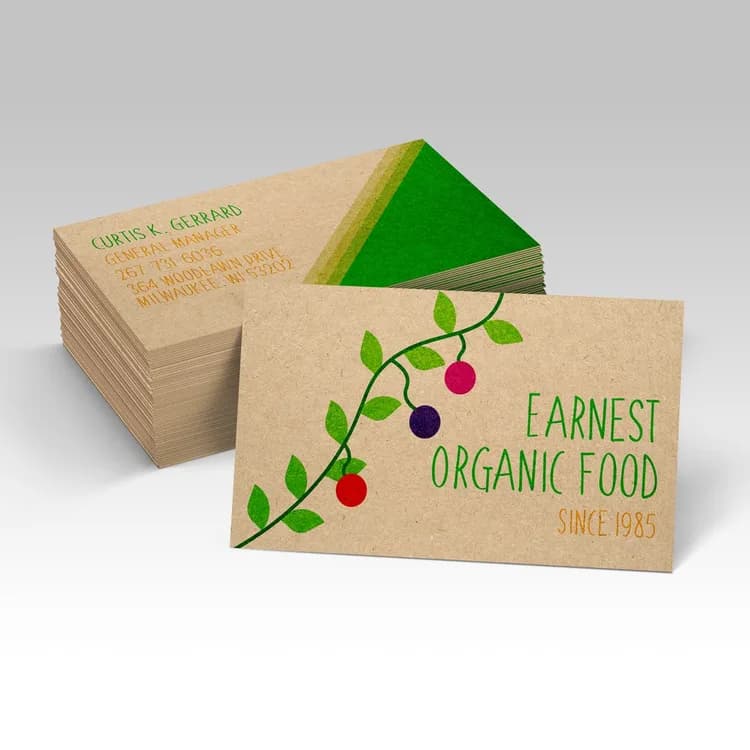 Brown Kraft Business Cards — illustrative concept