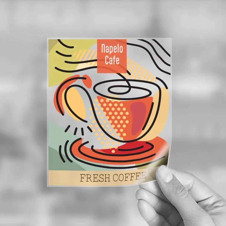 Digital Clear Window Clings — illustrative concept