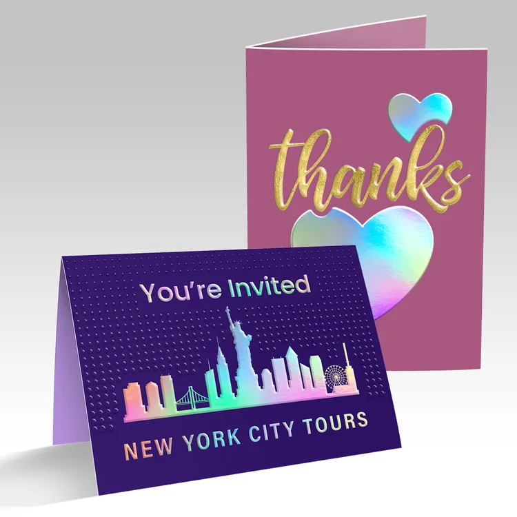 Dual Raised Greeting Cards — product view 1