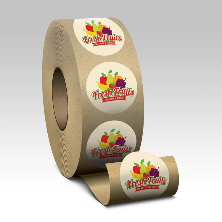 Eggshell Felt Roll Labels — illustrative concept