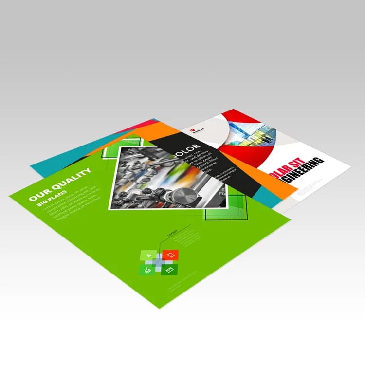 Flat Flyers Brochures — illustrative concept