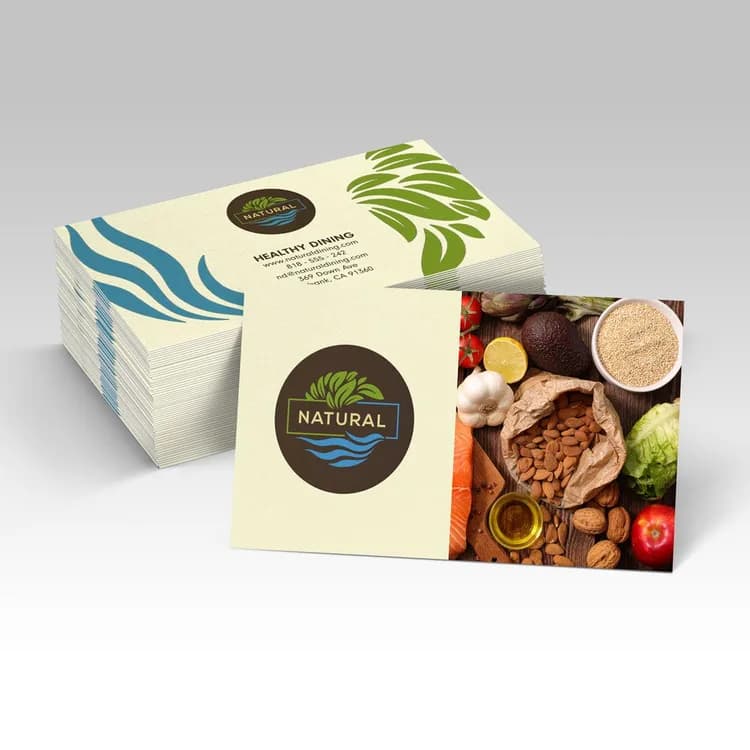 Natural Business Cards — illustrative concept
