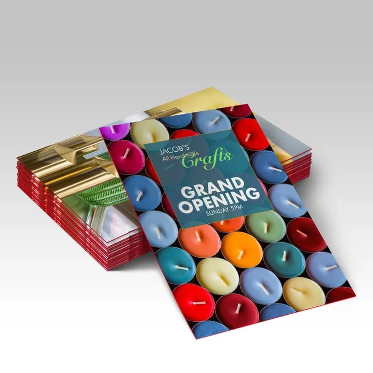 Painted Edge Announcement Cards — illustrative concept