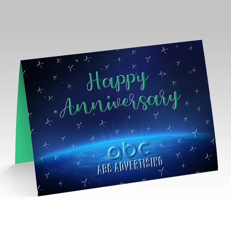 Raised Spot UV Greeting Cards — product view 1