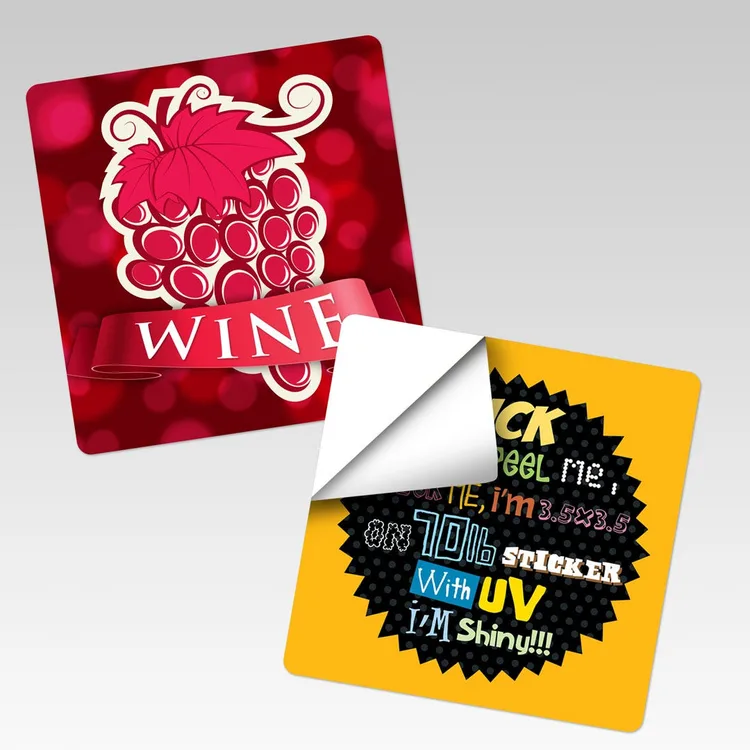 Round Corner Stickers — product view 1