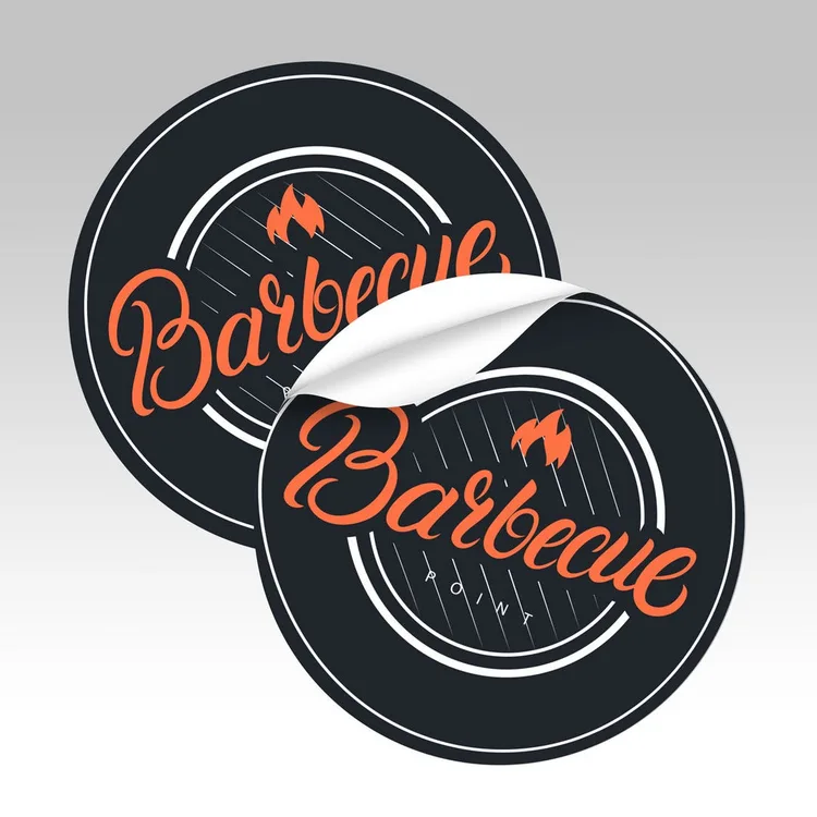 Round Stickers — illustrative concept