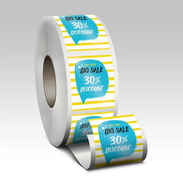 Semigloss Roll Labels — illustrative concept
