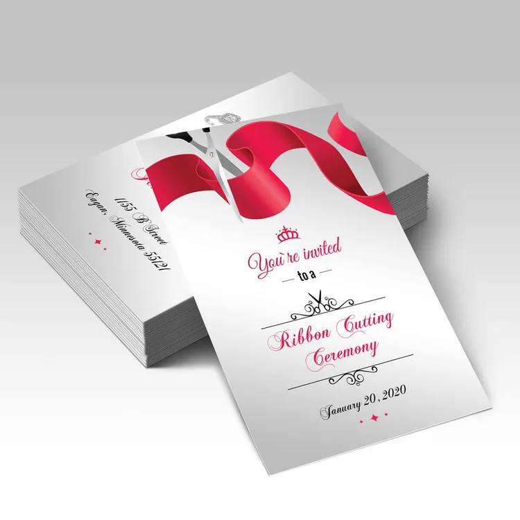 Silk Announcement Cards — illustrative concept