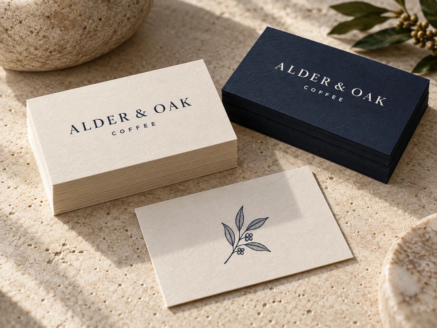 Business Cards illustrative print concept
