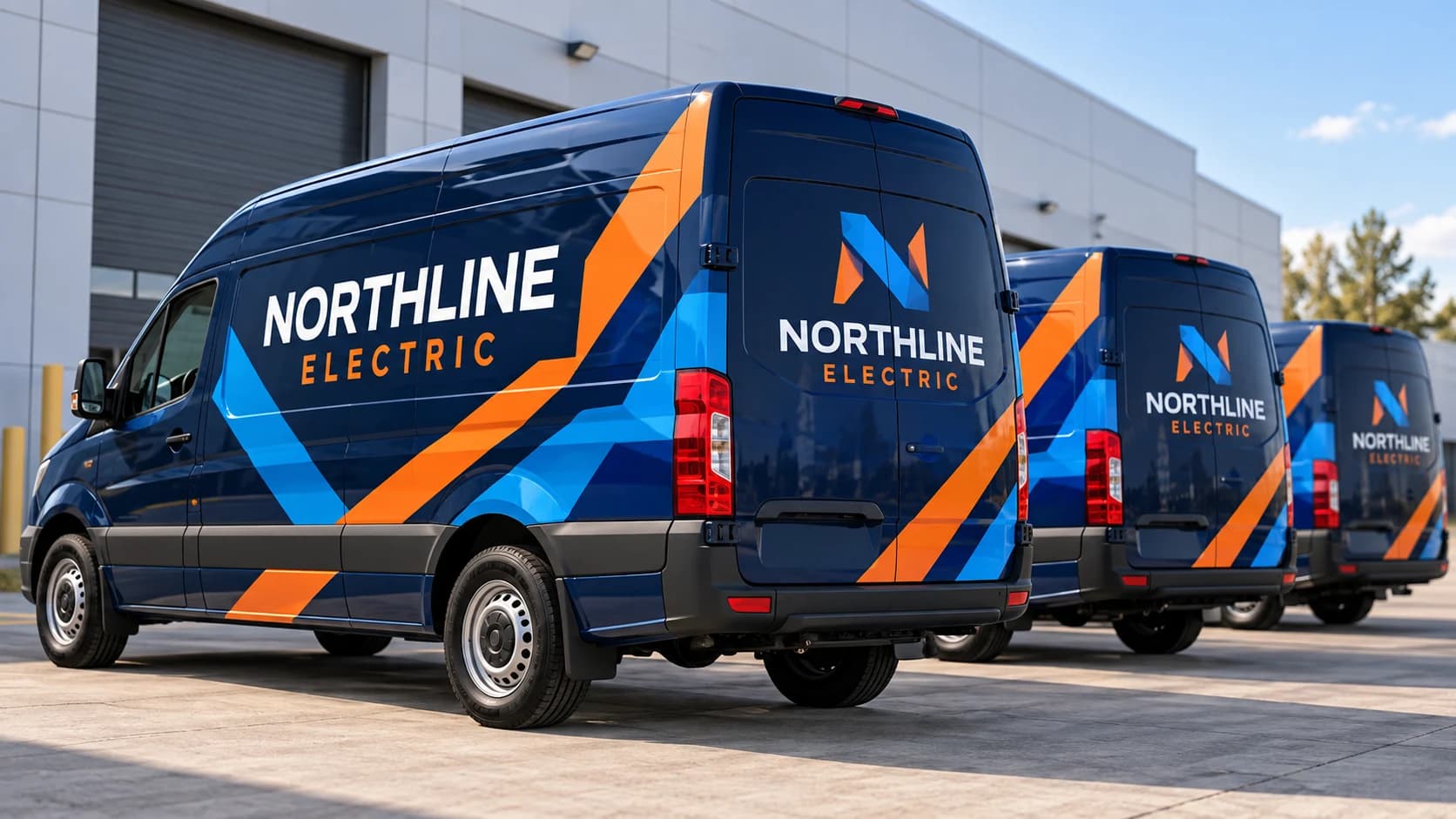 Northline Electric fleet graphics concept