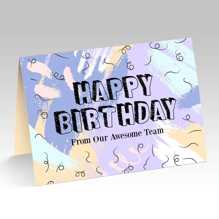 100lb Gloss Cover Greeting Cards — product view 1