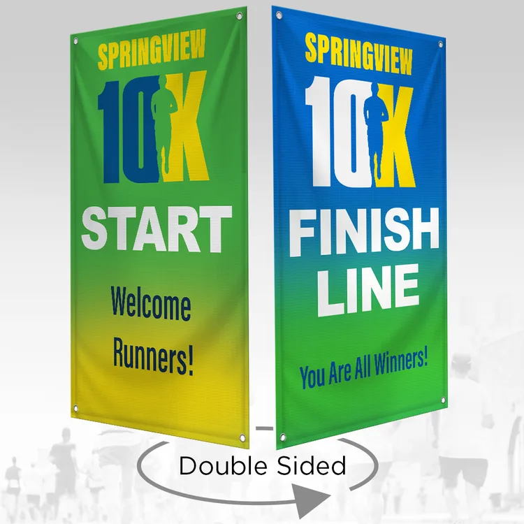 18oz Double Sided Blockout Banner — product view 1