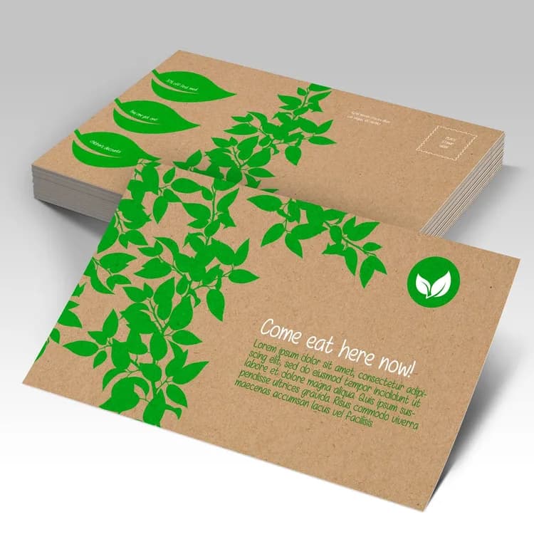 Brown Kraft Postcards — product view 1