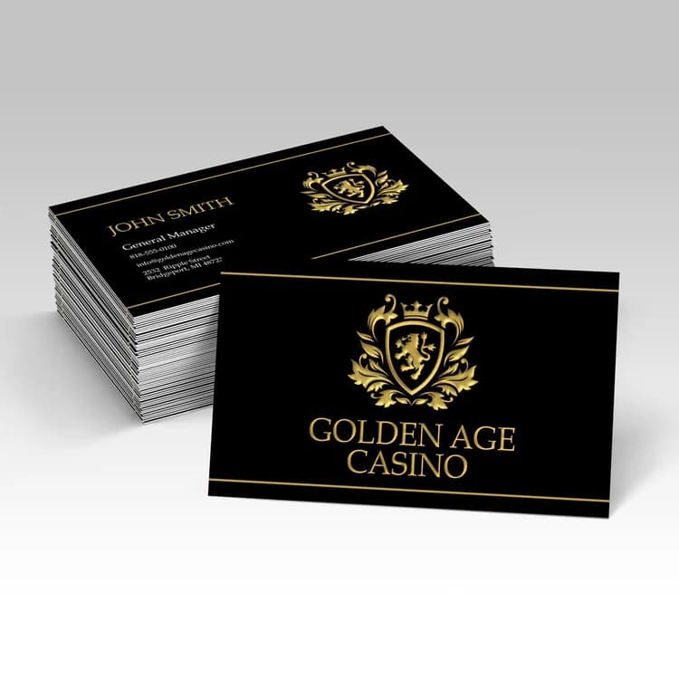 Raised Foil Business Cards — product view 1