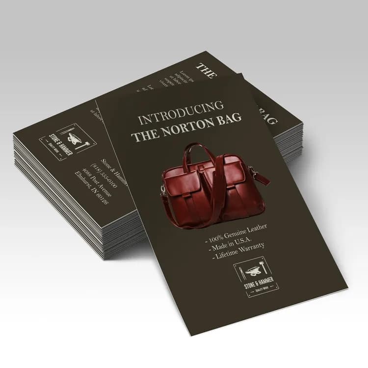 Suede Announcement Cards — product view 1